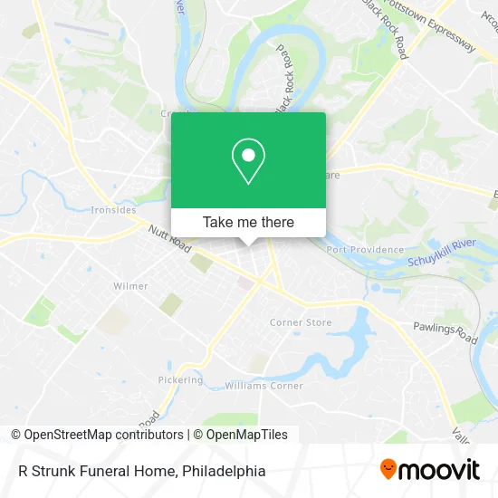 R Strunk Funeral Home map