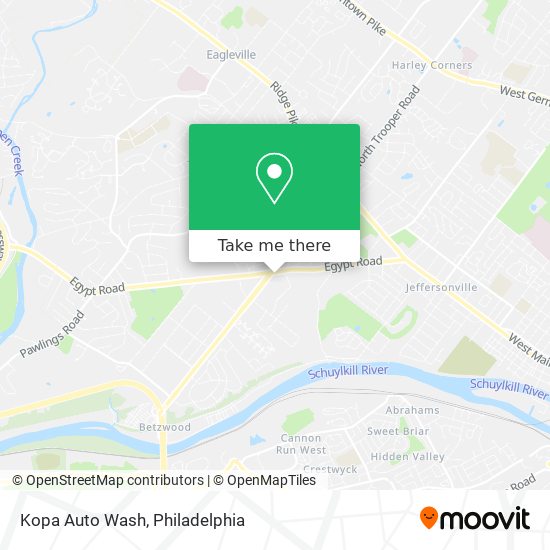 Kopa Auto Wash map