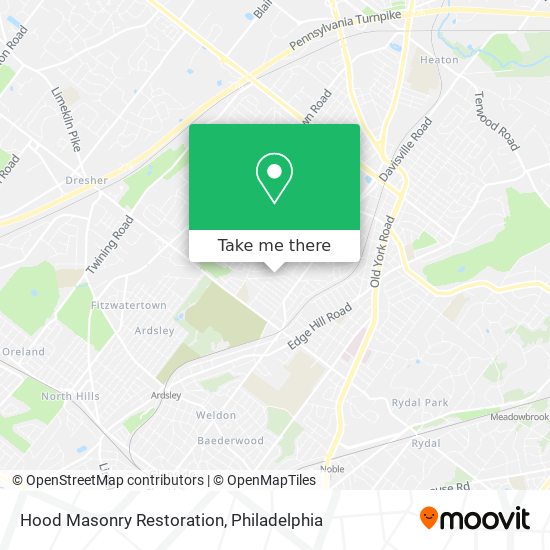 Hood Masonry Restoration map