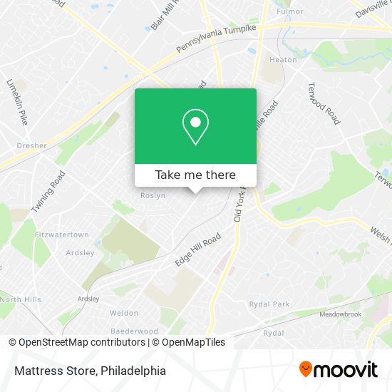 Mattress Store map