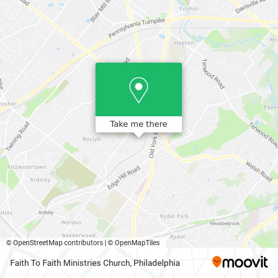 Faith To Faith Ministries Church map