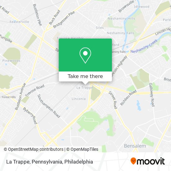 La Trappe, Pennsylvania map