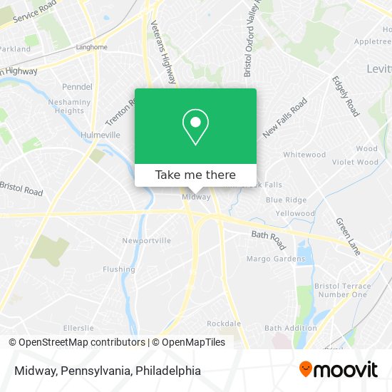 Mapa de Midway, Pennsylvania