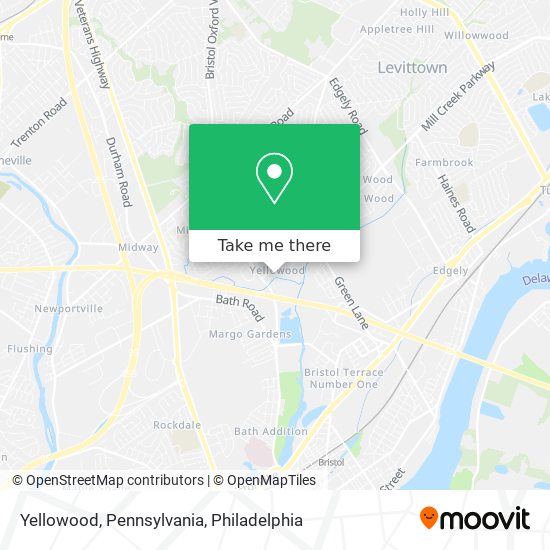 Mapa de Yellowood, Pennsylvania