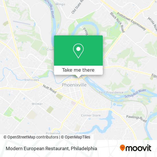 Mapa de Modern European Restaurant