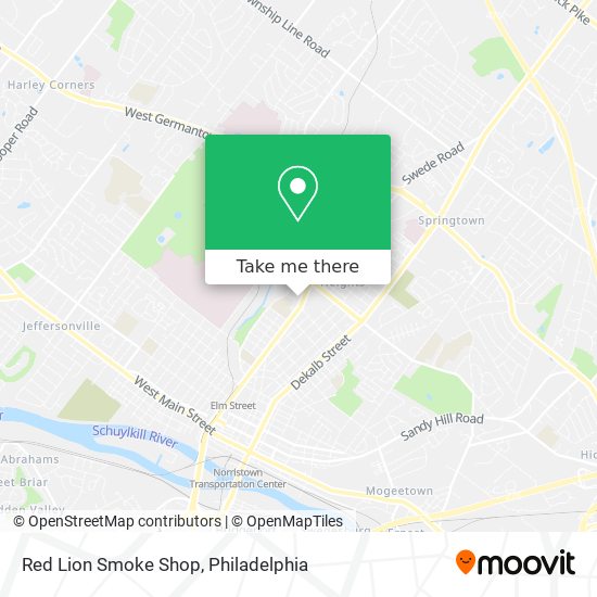 Red Lion Smoke Shop map