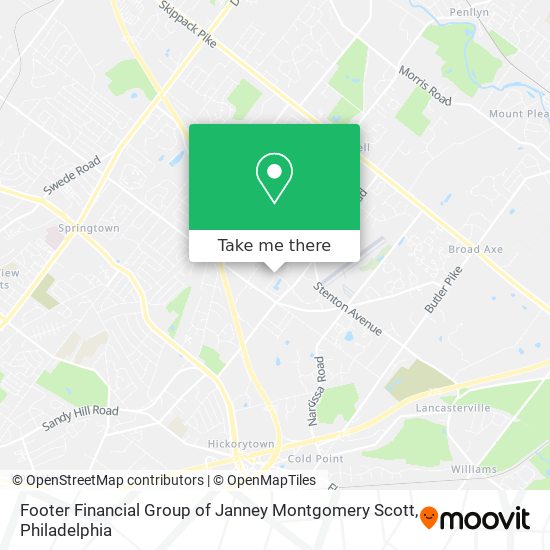 Mapa de Footer Financial Group of Janney Montgomery Scott