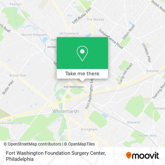 Fort Washington Foundation Surgery Center map