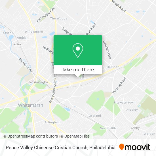 Peace Valley Chineese Cristian Church map