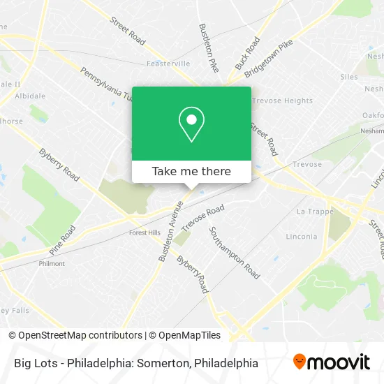 Big Lots - Philadelphia: Somerton map