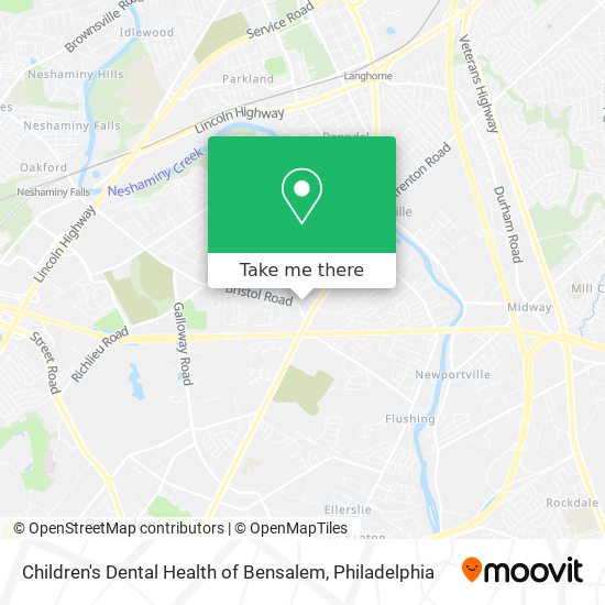 Mapa de Children's Dental Health of Bensalem