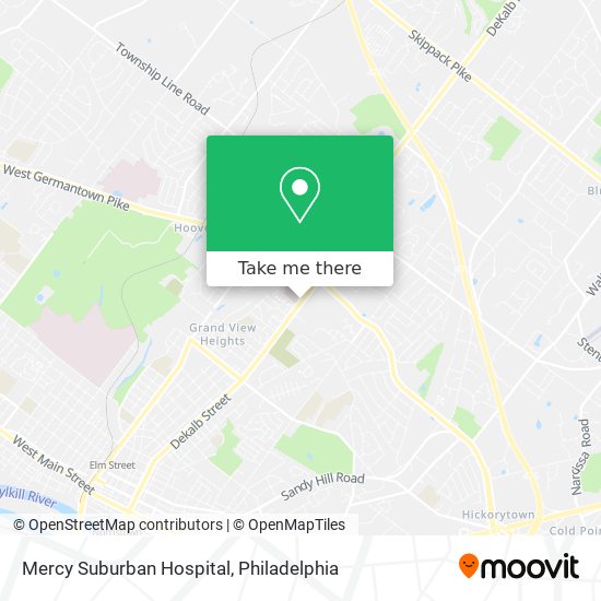 Mapa de Mercy Suburban Hospital