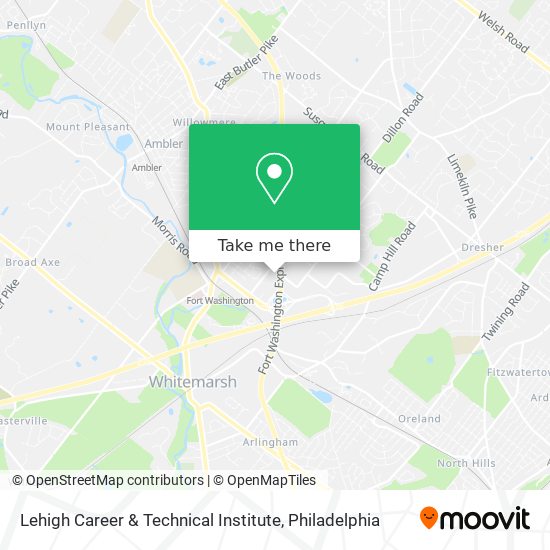 Mapa de Lehigh Career & Technical Institute