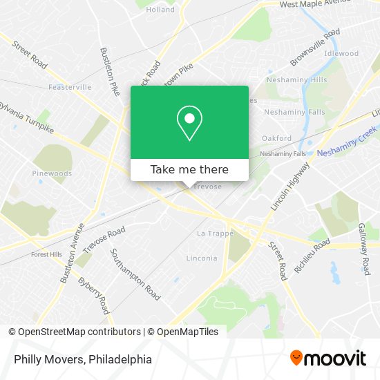 Philly Movers map