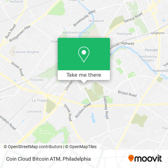 Mapa de Coin Cloud Bitcoin ATM