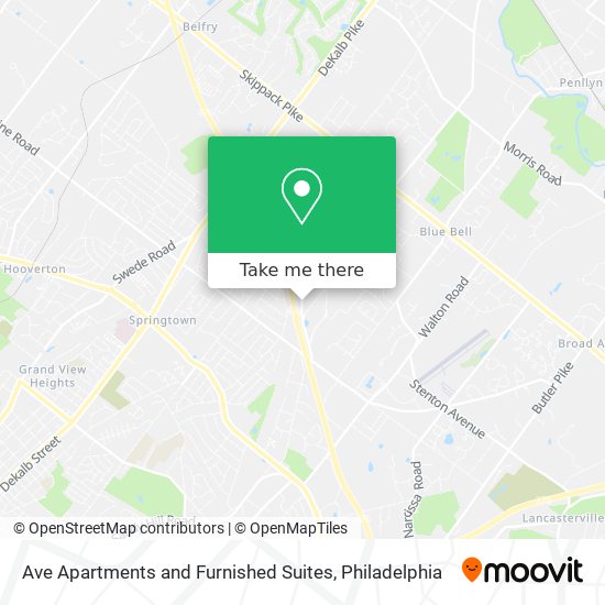 Ave Apartments and Furnished Suites map