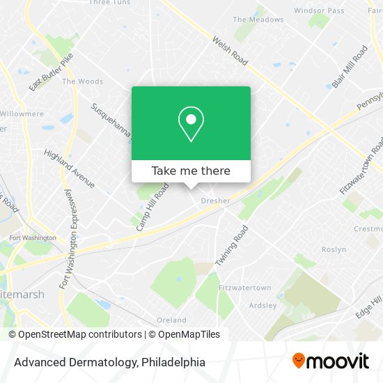 Advanced Dermatology map