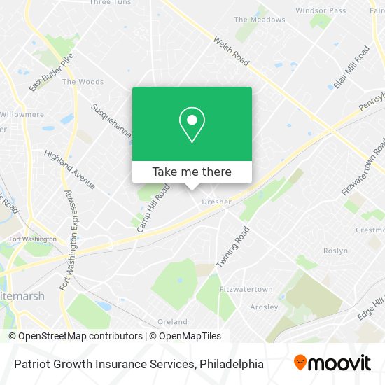 Patriot Growth Insurance Services map