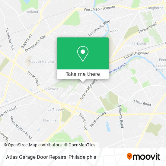 Atlas Garage Door Repairs map