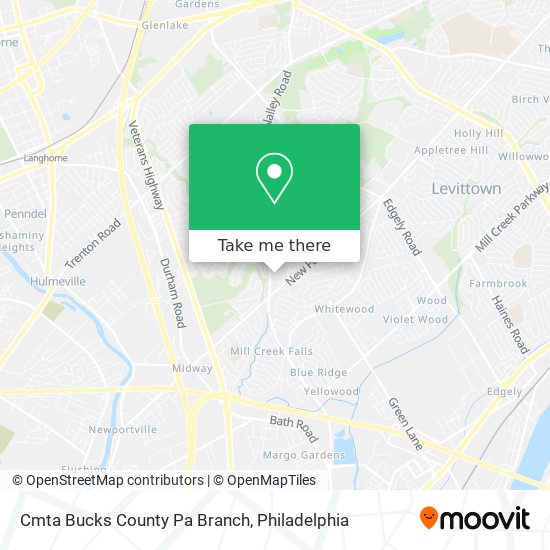 Mapa de Cmta Bucks County Pa Branch