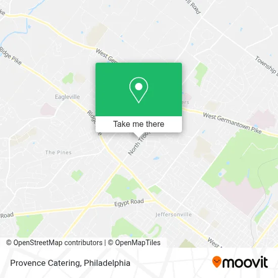 Provence Catering map