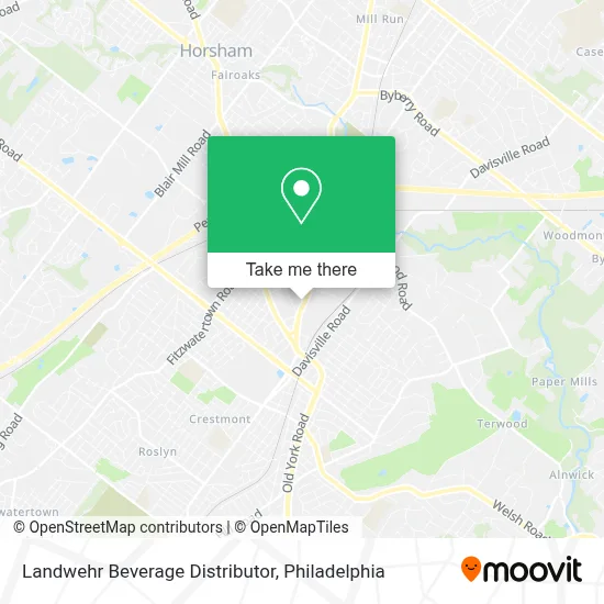 Landwehr Beverage Distributor map