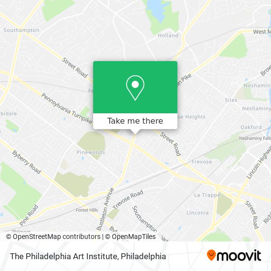 Mapa de The Philadelphia Art Institute