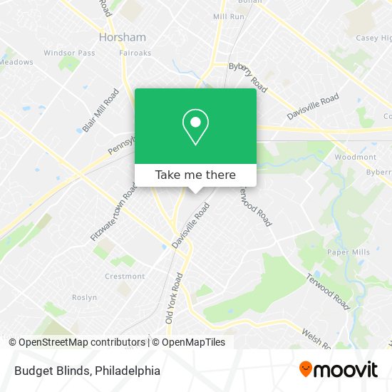 Mapa de Budget Blinds