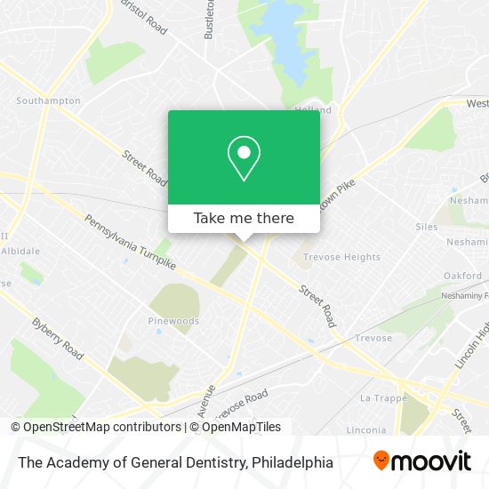 The Academy of General Dentistry map