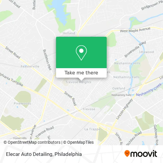 Elecar Auto Detailing map