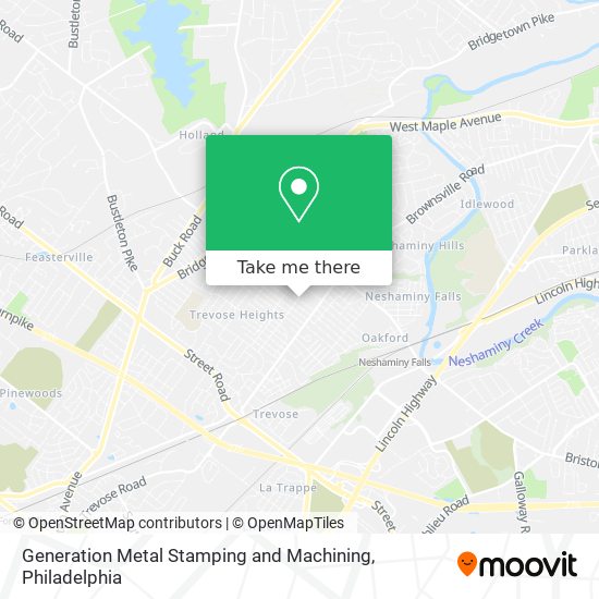 Mapa de Generation Metal Stamping and Machining