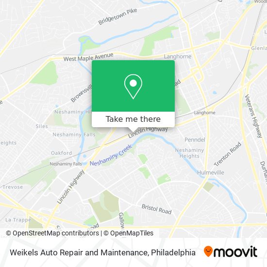 Mapa de Weikels Auto Repair and Maintenance