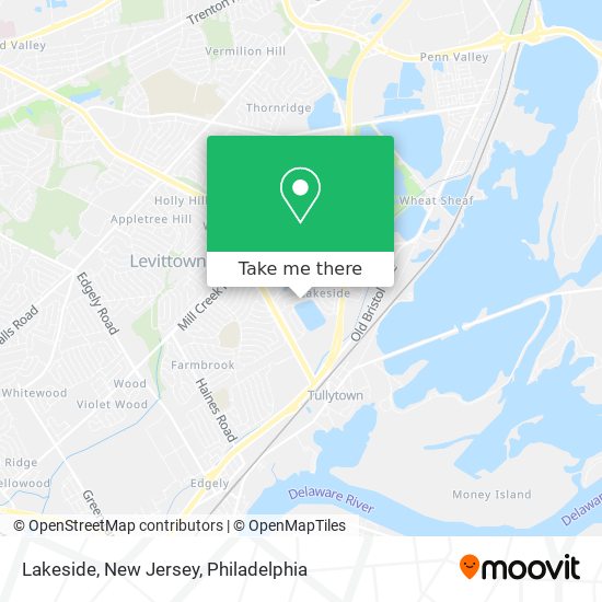 Mapa de Lakeside, New Jersey