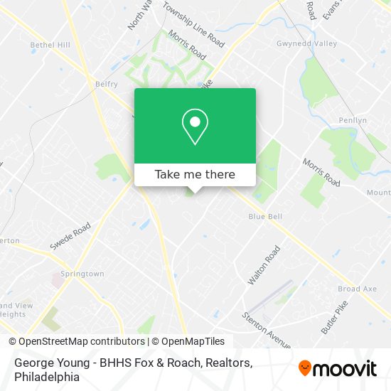 Mapa de George Young - BHHS Fox & Roach, Realtors