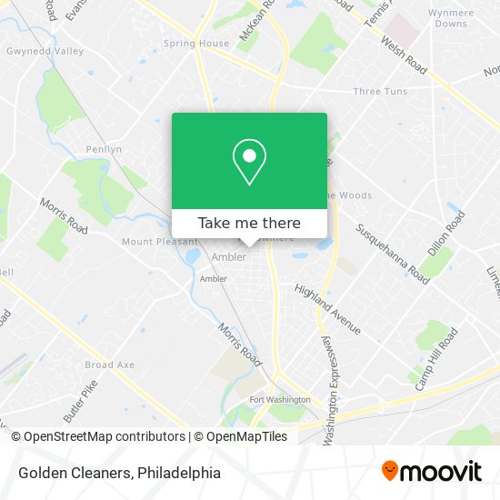 Golden Cleaners map