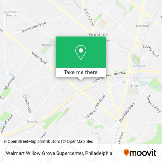 Walmart Willow Grove Supercenter map