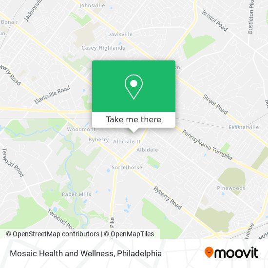 Mosaic Health and Wellness map