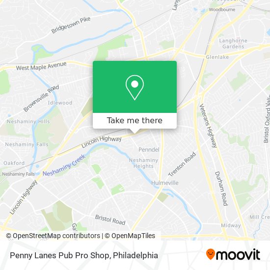 Penny Lanes Pub Pro Shop map