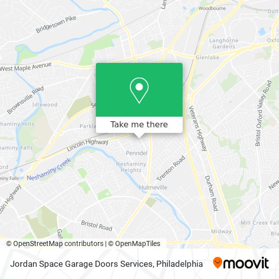 Jordan Space Garage Doors Services map