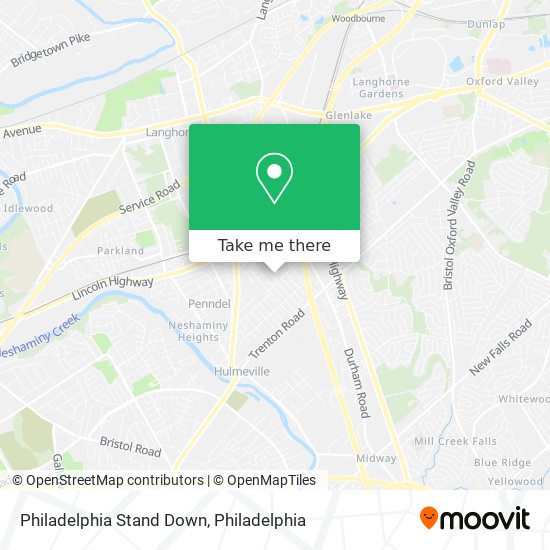 Mapa de Philadelphia Stand Down