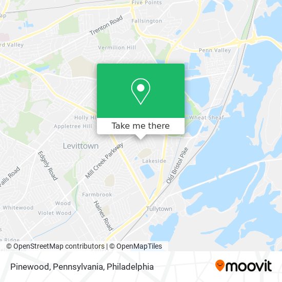 Mapa de Pinewood, Pennsylvania