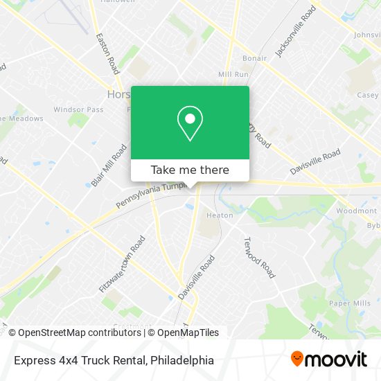 Express 4x4 Truck Rental map