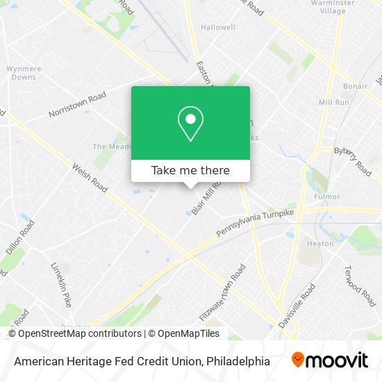 American Heritage Fed Credit Union map