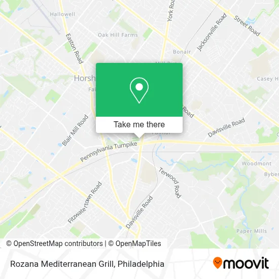 Rozana Mediterranean Grill map