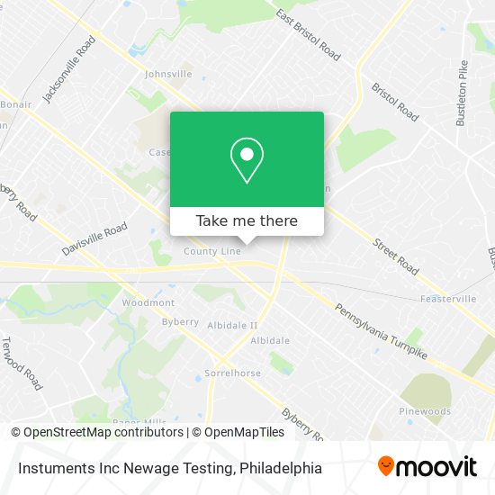 Mapa de Instuments Inc Newage Testing