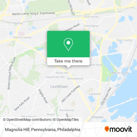 Magnolia Hill, Pennsylvania map