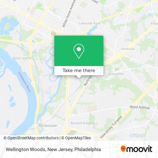 Mapa de Wellington Woods, New Jersey
