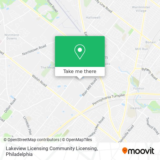 Lakeview Licensing Community Licensing map