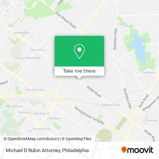 Michael D Rubin Attorney map