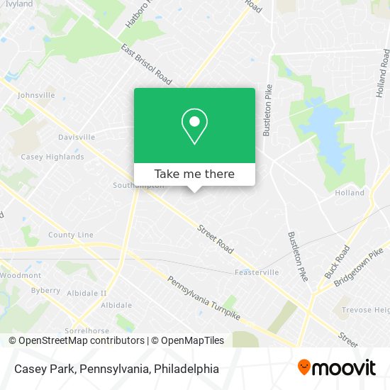 Casey Park, Pennsylvania map